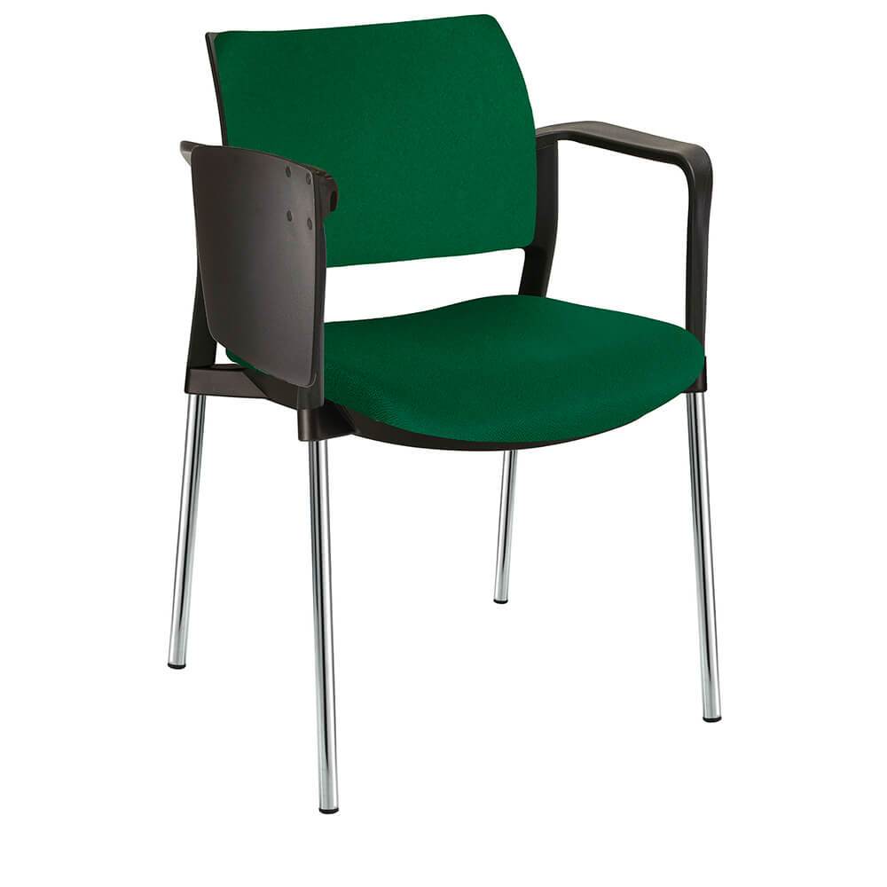 Offiho Pupitre Kyos Ohp-343Cr Escolar Asiento Y Respaldo Acojinado Con Paleta Lateral Abatible Estructura Terminado En Cromo Ergonomica - OHP-343CR - OFFIHO - NOGAL BEAT - Sillas