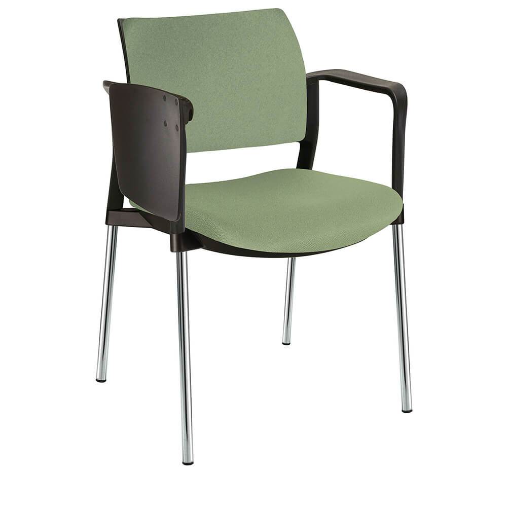 Offiho Pupitre Kyos Ohp-343Cr Escolar Asiento Y Respaldo Acojinado Con Paleta Lateral Abatible Estructura Terminado En Cromo Ergonomica - OHP-343CR - OFFIHO - NOGAL BEAT - Sillas