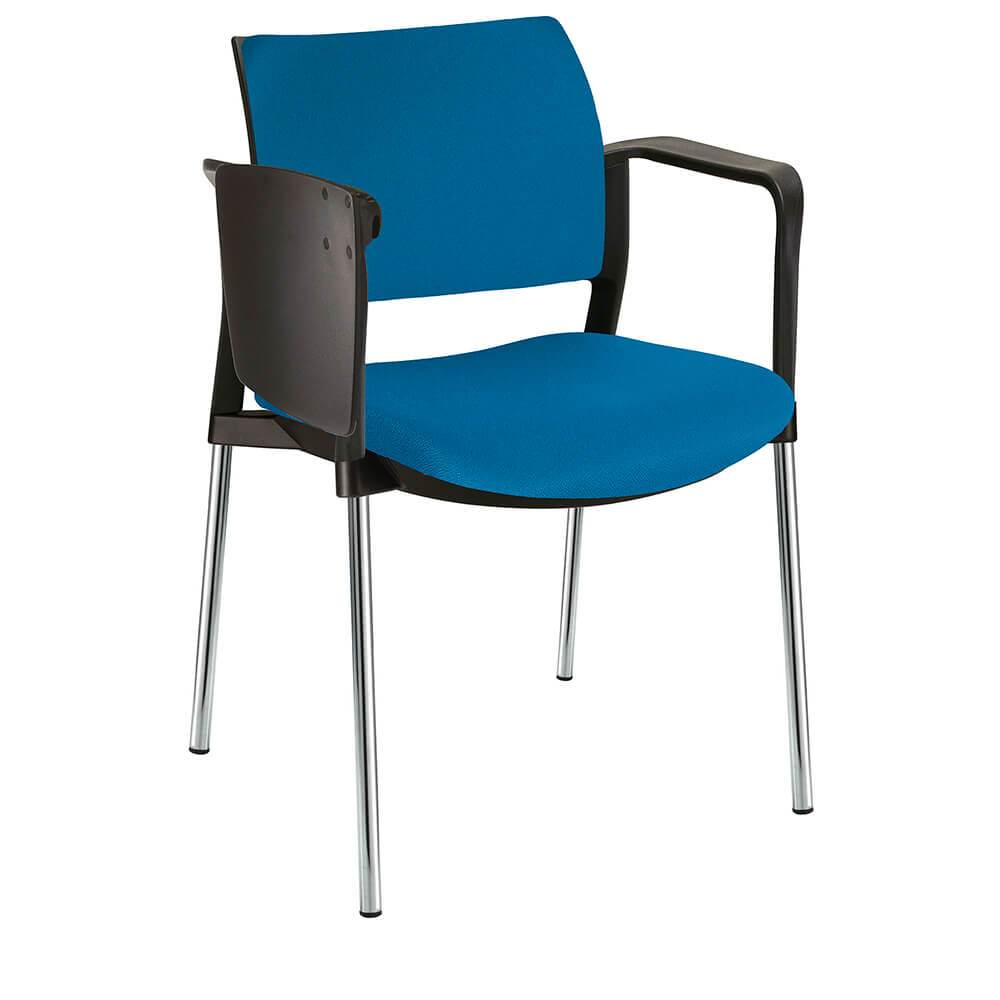 Offiho Pupitre Kyos Ohp-343Cr Escolar Asiento Y Respaldo Acojinado Con Paleta Lateral Abatible Estructura Terminado En Cromo Ergonomica - OHP-343CR - OFFIHO - NOGAL BEAT - Sillas