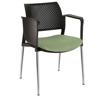 Offiho Pupitre Kyos Ohp-361Cr Escolar Asiento Acojinado Respaldo En Polipropileno Con Paleta Lateral Abatible Estructura Terminado En Cromo Ergonomica - OHP-361CR - OFFIHO - NOGAL BEAT - Sillas