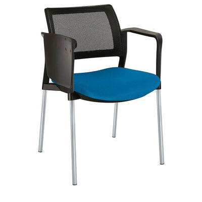 Offiho Pupitre Kyos Ohp-377 Escolar Asiento Acojinado Respaldo En Malla Con Paleta Abatible Ergonomica - OHP-377 - OFFIHO - NOGAL BEAT - Sillas