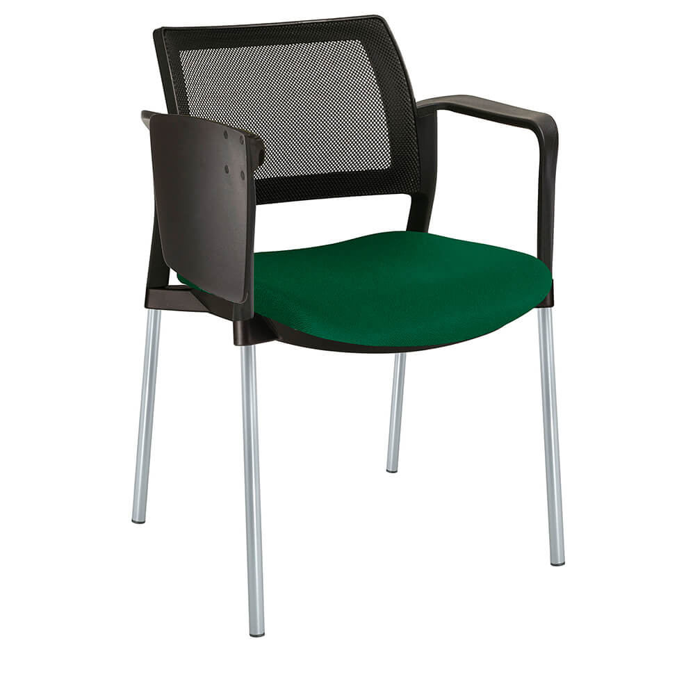 Offiho Pupitre Kyos Ohp-377 Escolar Asiento Acojinado Respaldo En Malla Con Paleta Abatible Ergonomica - OHP-377 - OFFIHO - NOGAL BEAT - Sillas