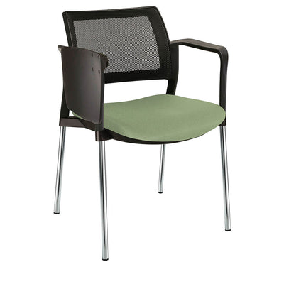 Offiho Pupitre Kyos Ohp-379Cr Escolar Asiento Acojinado Respaldo En Malla Con Paleta Abatible Estructura Terminado En Cromo Ergonomica - OHP-379CR - OFFIHO - NOGAL BEAT - Sillas