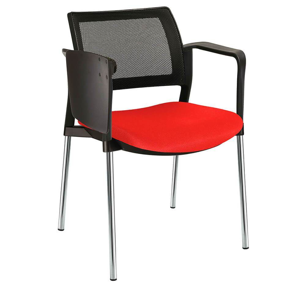 Offiho Pupitre Kyos Ohp-379Cr Escolar Asiento Acojinado Respaldo En Malla Con Paleta Abatible Estructura Terminado En Cromo Ergonomica - OHP-379CR - OFFIHO - NOGAL BEAT - Sillas