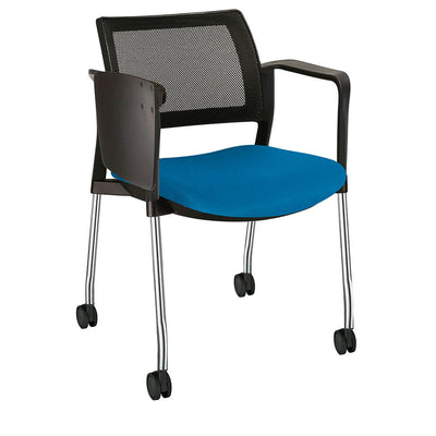 Offiho Pupitre Kyos Ohp-380Cr Escolar Asiento Acojinado Respaldo En Malla Con Paleta Abatible Rodajas Tipo Dual Estructura Terminado En Cromo Ergonomica - OHP-380CR - OFFIHO - NOGAL BEAT - Sillas