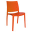 Silla comercial OFFIHO Sensilla OHV-97 monobloque de polipropileno con respaldo alto y patas integradas