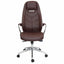Offiho Silla Alufsen Ohe-405 Oficina Ejecutiva Respaldo Alto Base Estrella - OHE-405 - OFFIHO - NOGAL BEAT - Silla para oficina