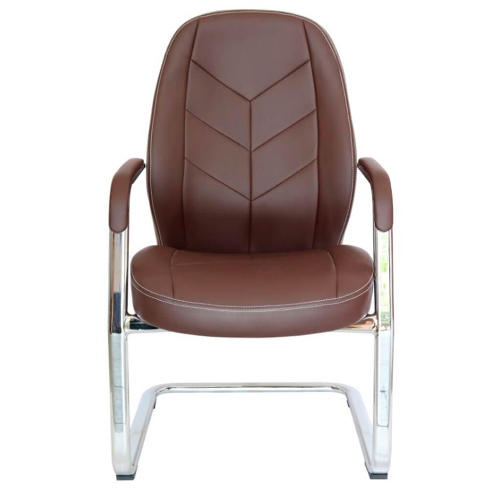 Offiho Silla Alufsen Ohe-408 Ejecutiva Tapiz Hule Espuma Base Trineo Cromo Uso Interior - OHV-408 - OFFIHO - NOGAL BEAT - Silla para oficina