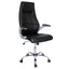 Offiho Silla Arezzo Ejecutiva Respaldo Alto Soft Revolving Leather Negro Base Estrella Con Rodajas Cromo Uso Interior - AREZZO - OFFIHO - NOGAL BEAT - Silla para oficina