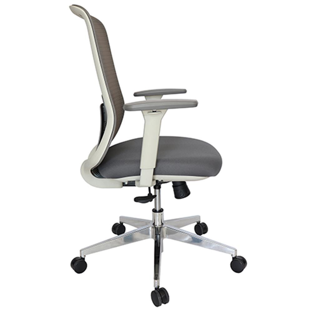 SILLA OFFIHO CREW OHE-112gris | Silla Operativa | Diseño Ergonómico para Oficina Coworking | Altura Ajustable | Base Estrella | Asiento Tapizado | Respaldo en Malla | Interior | Ejecutivo Gerencial Escritorio Area Trabajo Gubernamental