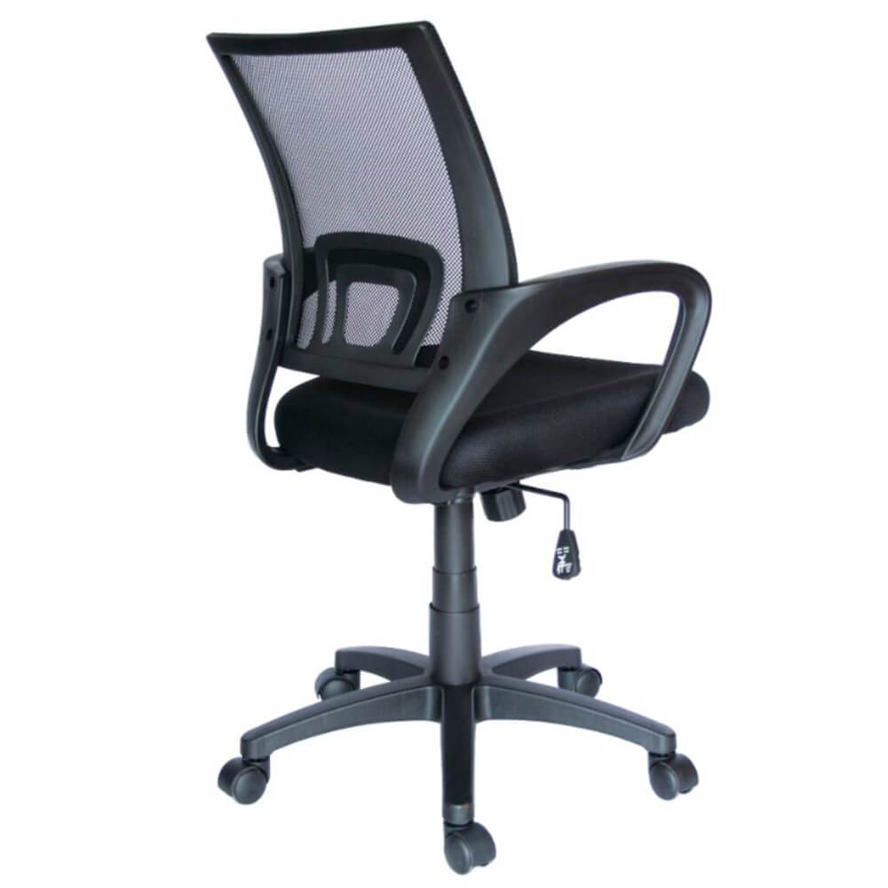 Offiho Silla Ecochair Negro Secretarial Malla Negra Asiento Tela Microespacial Base Estrella Con Rodajas Uso Interior - ECOCHAIR NEGRO - OFFIHO - NOGAL BEAT - Silla para oficina