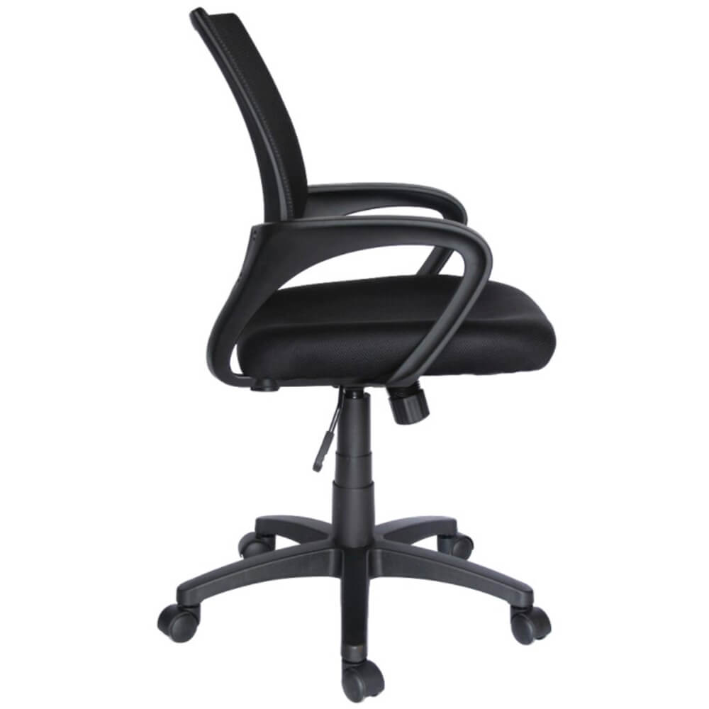 Offiho Silla Ecochair Negro Secretarial Malla Negra Asiento Tela Microespacial Base Estrella Con Rodajas Uso Interior - ECOCHAIR NEGRO - OFFIHO - NOGAL BEAT - Silla para oficina