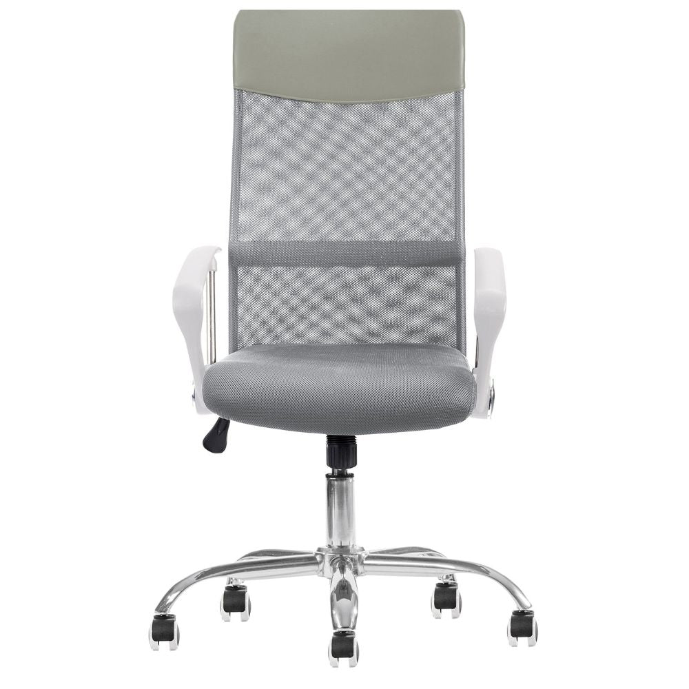 Offiho Silla Economalla Blanco Operativa Malla Blanca Base Estrella Rodajas Uso Interior - Economalla Blanco - OFFIHO - NOGAL BEAT - Sillas