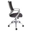 SILLA OFFIHO EQUA OHE-183gris | Silla Operativa Diseño Ergonómico Oficina Area Trabajo | Altura Ajustable | Respaldo en Malla | Interior Area Operativa Coworking Despacho Recepción Secretarial