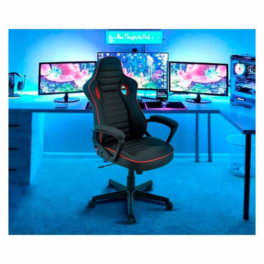 Offiho Silla Extreme Respaldo Alto Hule Espuma Laminado Flexible Base Estrella Interior - GAMER-003 - OFFIHO - NOGAL BEAT - Sillas