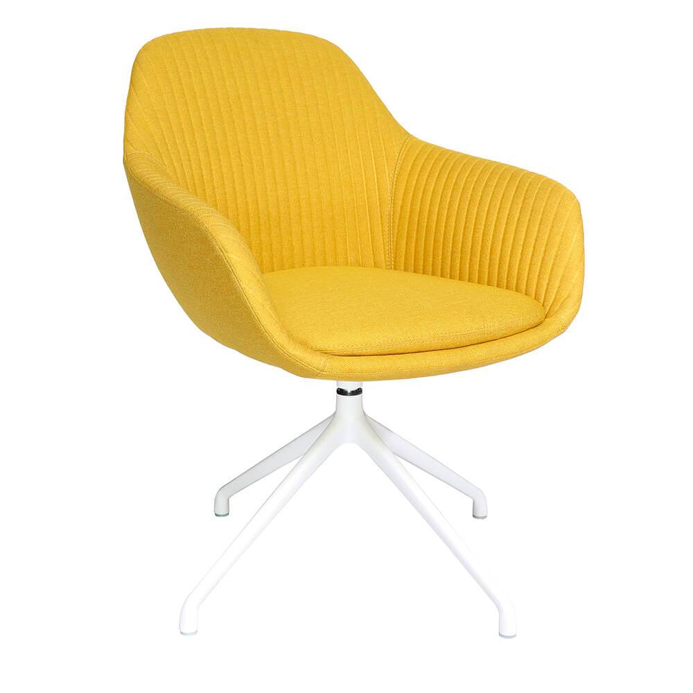 Offiho Silla Fabrizia Ohv-128 Ocasional Madera Hule Espuma Poliuterano Base 4 Puntas Uso Interior - OHV-128 - OFFIHO - NOGAL BEAT - Sillas