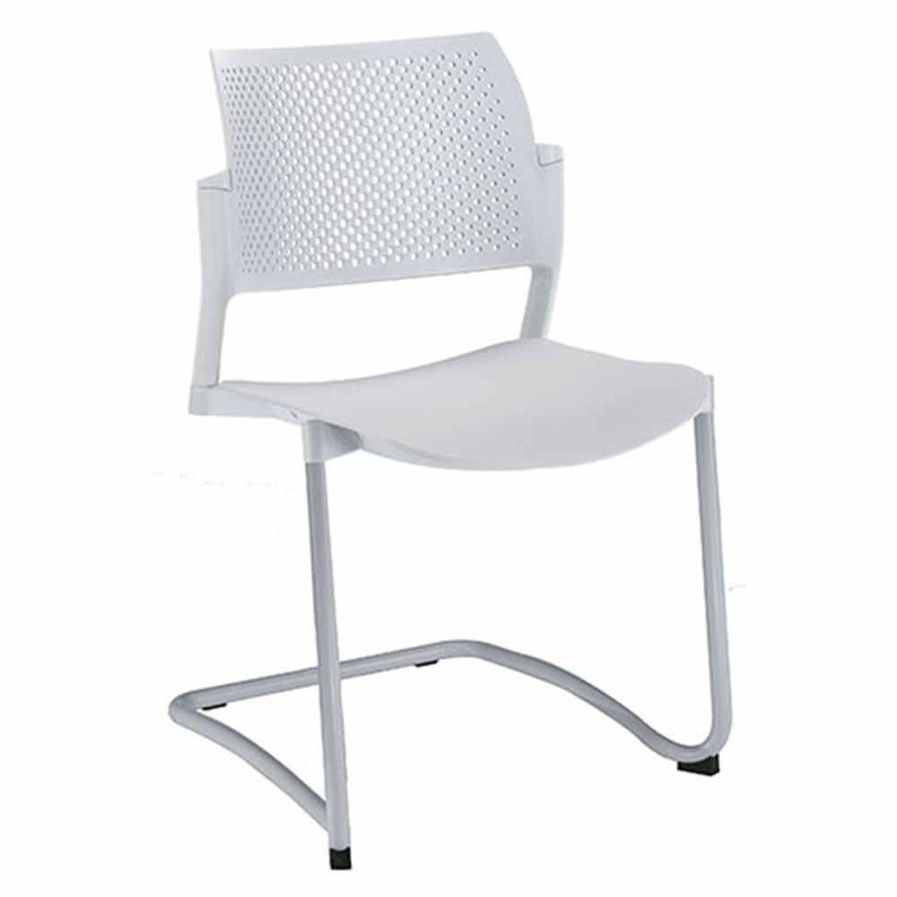 Offiho Silla Kyos Oht-319 Visita Base Trineo Asiento Y Respaldo En Polipropileno Ergonomica - OHT-319 - OFFIHO - NOGAL BEAT - Sillas