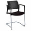 Silla de visita OFFIHO KYOS OHT-320 con asiento y respaldo en polipropileno y base trineo con brazos