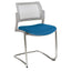Offiho Silla Kyos Oht-375Cr Visita Base Trineo Asiento Tapizado Respaldo En Malla Estructura Terminado En Cromo Ergonomica - OHT-375CR - OFFIHO - NOGAL BEAT - Sillas