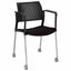 Silla de visita OFFIHO KYOS OHV-313 con asiento de polipropileno, estructura de acero y rodajas giratorias