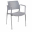 Silla de visita Offiho Kyos OHV-317CR con brazos, estructura cromada y asiento de polipropileno en varios colores