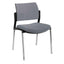 Silla de visita Offiho Kyos OHV-333CR apilable con base cromada de cuatro puntas y asiento tapizado