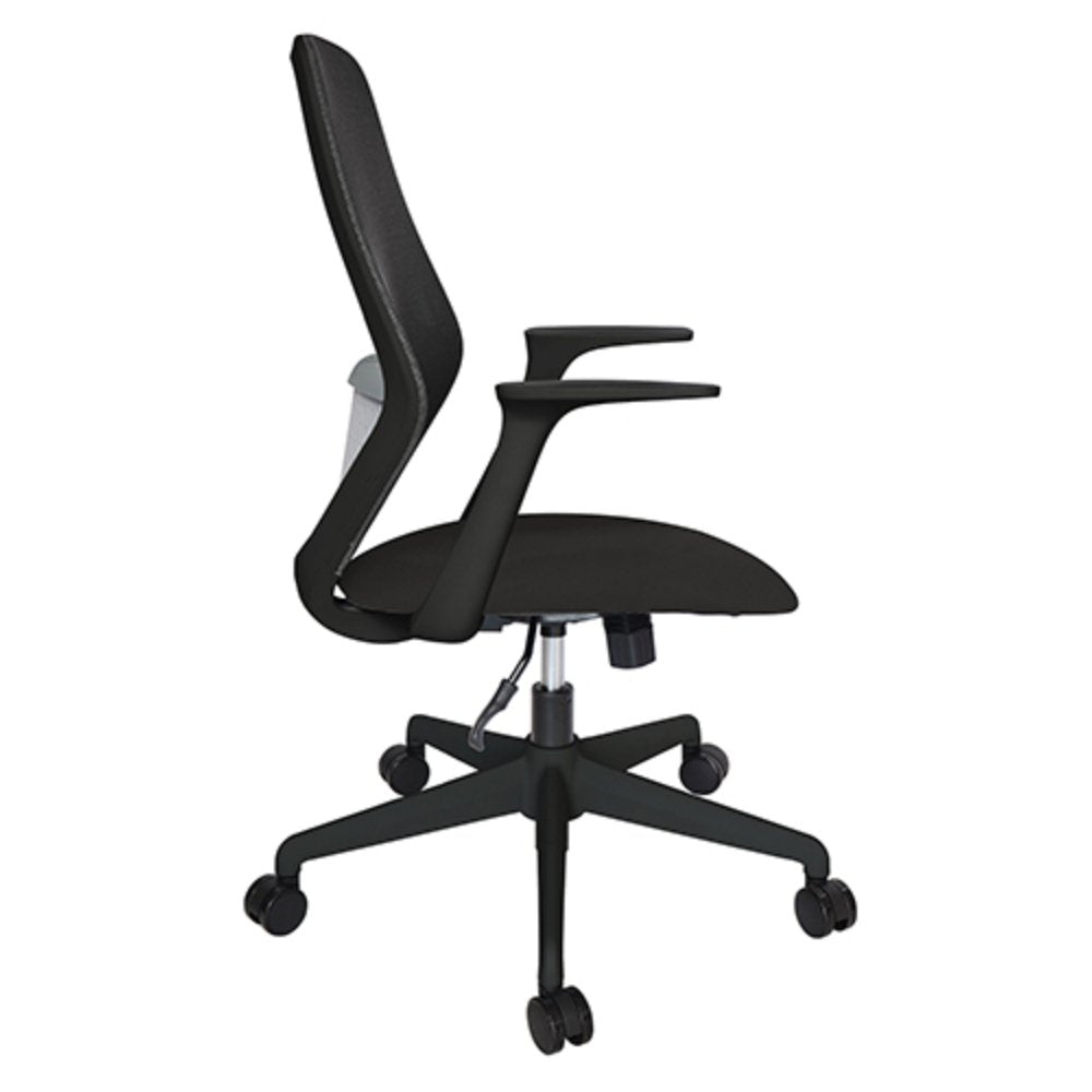 Offiho Silla Ohe-98 Negro Oficina Operativa Base Estrella Respaldo En Malla Ergonomica - OHE-98negro - OFFIHO - NOGAL BEAT - Silla para oficina