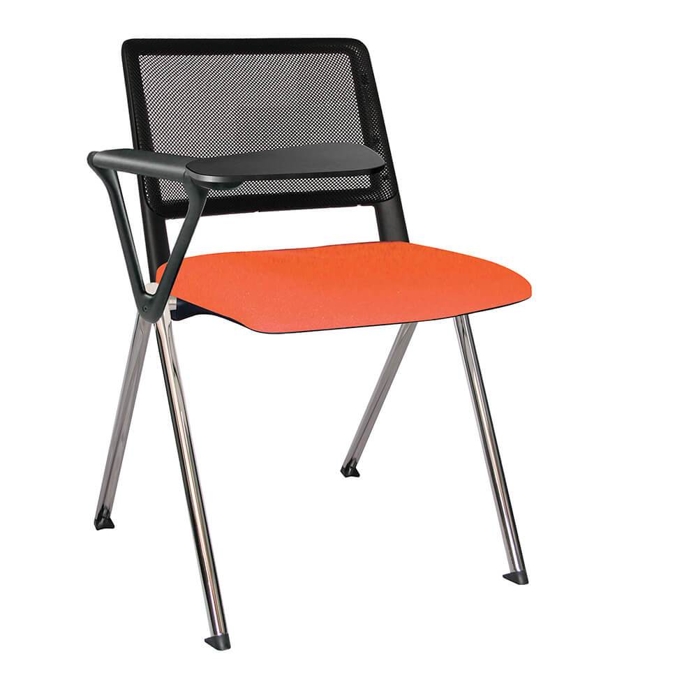 Offiho Silla Pupitre Revolution Ohp-85Cr Escolar Paleta Lateral 86Al Negro Asiento Y Respaldo Negro Tapizada - OHP-85CR - OFFIHO - NOGAL BEAT - Sillas