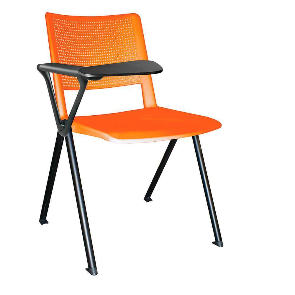 Offiho Silla Pupitre Revolution Ohp-86 Escolar Paleta Lateral 86Al Negro Asiento Respaldo Y Asiento En Dos Piezas En Polipropileno - OHP-86 - OFFIHO - NOGAL BEAT - Sillas