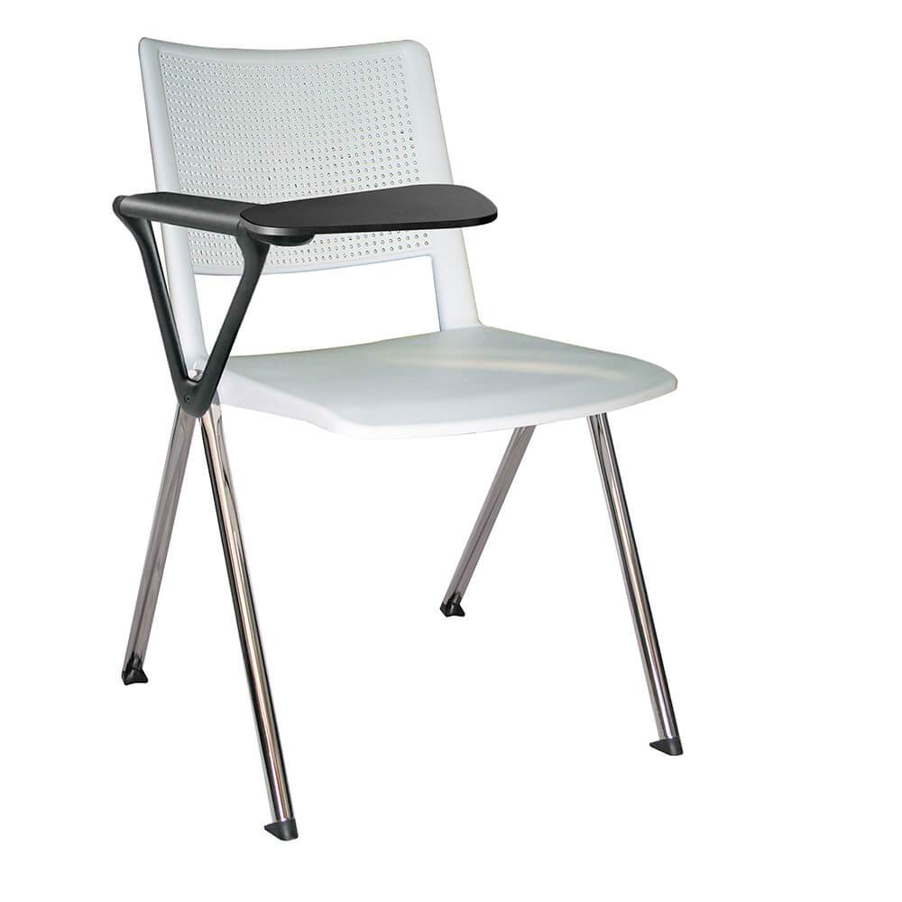 Offiho Silla Pupitre Revolution Ohp-86Cr Escolar Paleta Lateral 86Al Negro Asiento Respaldo Y Asiento En Dos Piezas En Polipropileno - OHP-86CR - OFFIHO - NOGAL BEAT - Sillas