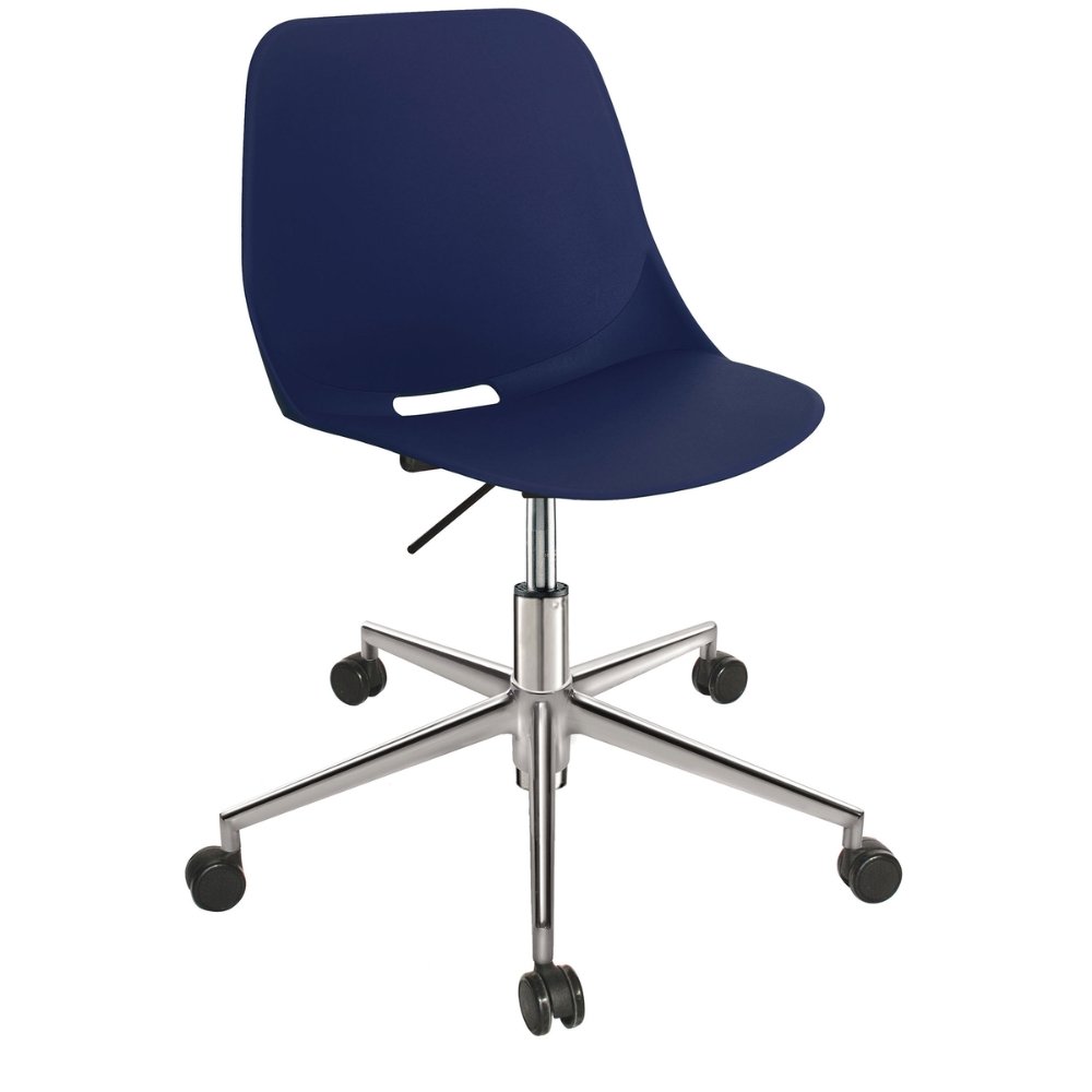 Offiho Silla Quick Ohs-47 Polipropileno Base Estrella Aluminio Fundido Uso Interior - OHS-50 - OFFIHO - NOGAL BEAT - Sillas