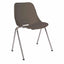 Silla de visita OFFIHO Quick OHV-47 apilable con asiento y respaldo de polipropileno y estructura tubular cromada