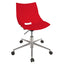 Silla secretarial Offiho Shell OHS-37 con asiento y respaldo en polipropileno y base de aluminio de cinco puntas