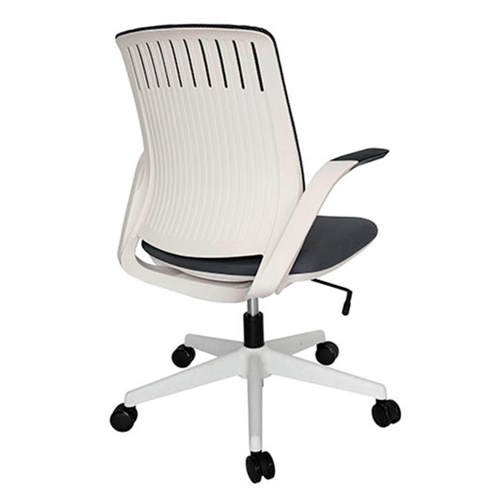 SILLA OFFIHO WHALE OHE-100Blanco | Silla Operativa para Oficina | Altura Ajustable | Base Estrella | Asiento Tapizado | Interior | Ejecutivo Despacho Escritorio Sala Juntas Conferencias Home Office