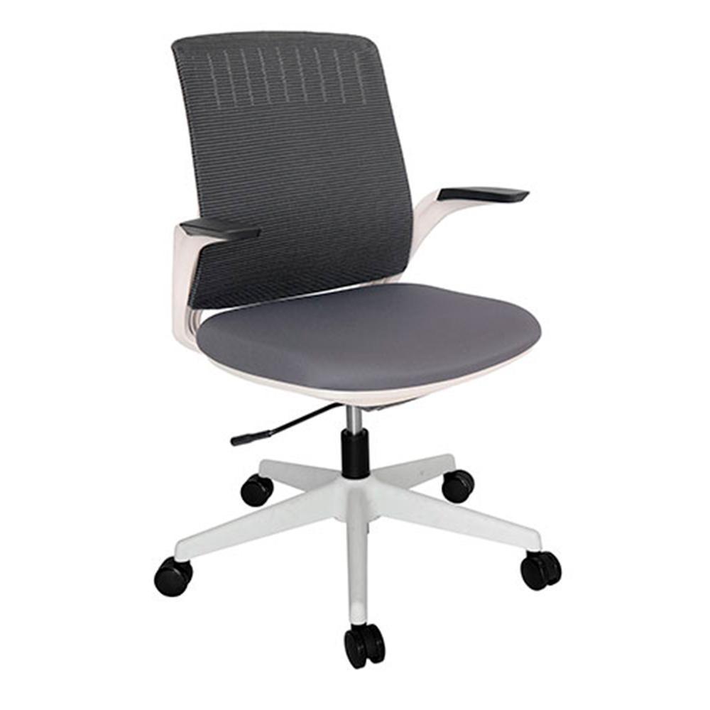 SILLA OFFIHO WHALE OHE-100Blanco | Silla Operativa para Oficina | Altura Ajustable | Base Estrella | Asiento Tapizado | Interior | Ejecutivo Despacho Escritorio Sala Juntas Conferencias Home Office