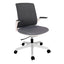 Silla operativa OFFIHO WHALE OHE-100 con respaldo en malla gris y asiento tapizado sobre base estrella