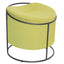 Taburete OFFIHO BUDI OHM-132 con estructura de acero tubular negro mate y asiento de pino tapizado en poliéster