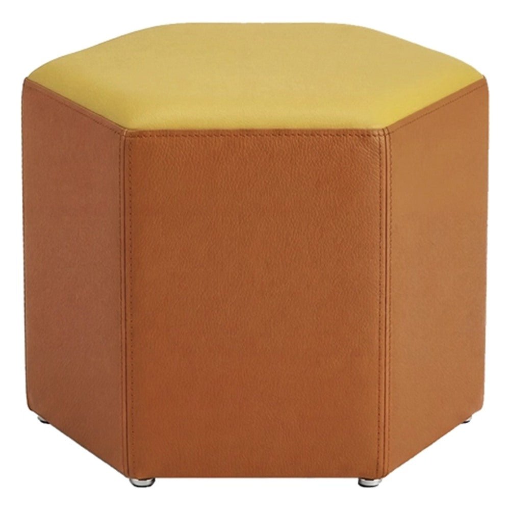 Otomán Panal para Área Colaborativa - GEBESA FOMCORE LOUNGE - Alto 45 cm - Tapizado - GFCO004242118 - GEBESA - NOGAL BEAT - Taburete