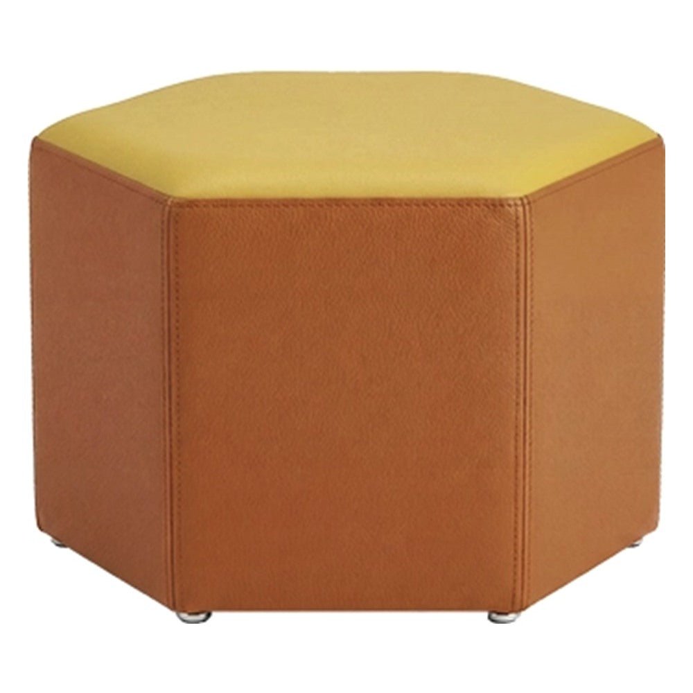 Otomán Panal para Sala de Espera - GEBESA FOMCORE LOUNGE - Alto 30 cm - Tapizado - GFCO004242112 - GEBESA - NOGAL BEAT - Taburete