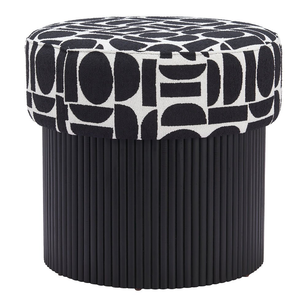 Otomán para Boutique - ZUO BOTO - Varios Colores - Tapizado en Tejido Texturizado - 110181 - Zuo - NOGAL BEAT - Taburete
