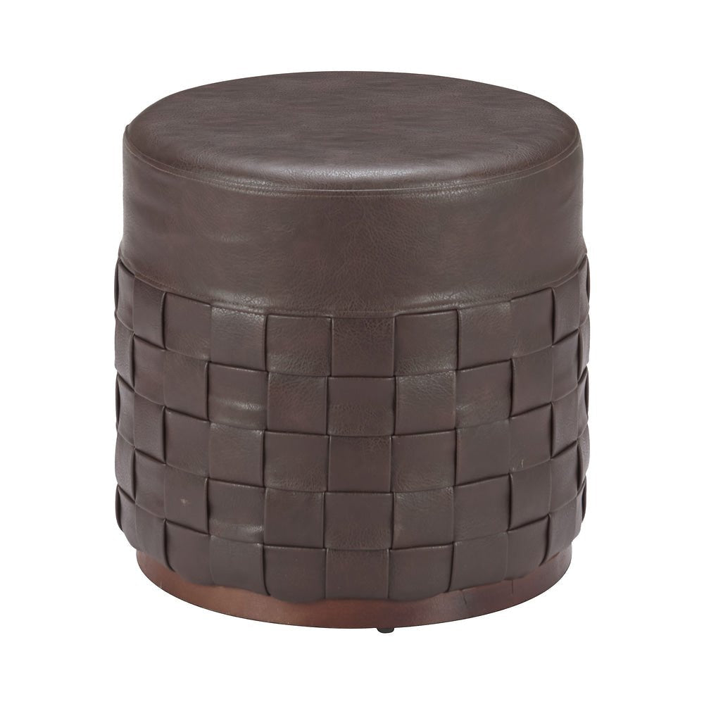 Otomán para Lounge - ZUO FILO - Espresso - Tapizado en Piel Sintética - 110768 - Zuo - NOGAL BEAT - Taburete