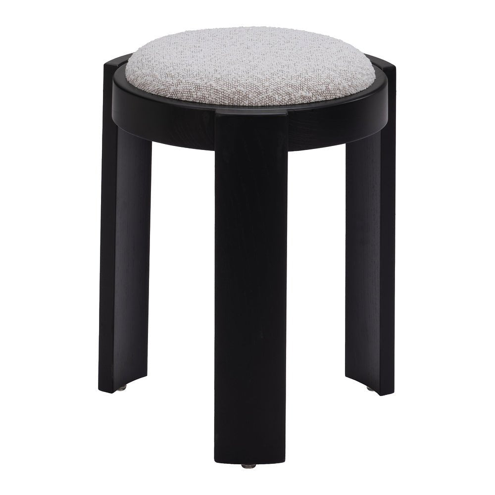 Otomán para Recepción - ZUO BANJUL - Gris Neblina - Tapizado en Tejido Texturizado - 109815 - Zuo - NOGAL BEAT - Taburete