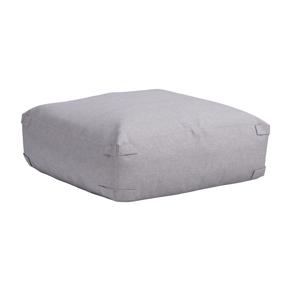 Otomán para Terraza y Restaurante - ZUO LUANDA - Gris - Tapizado con Tela para Exterior - 704151 - Zuo - NOGAL BEAT - Taburete