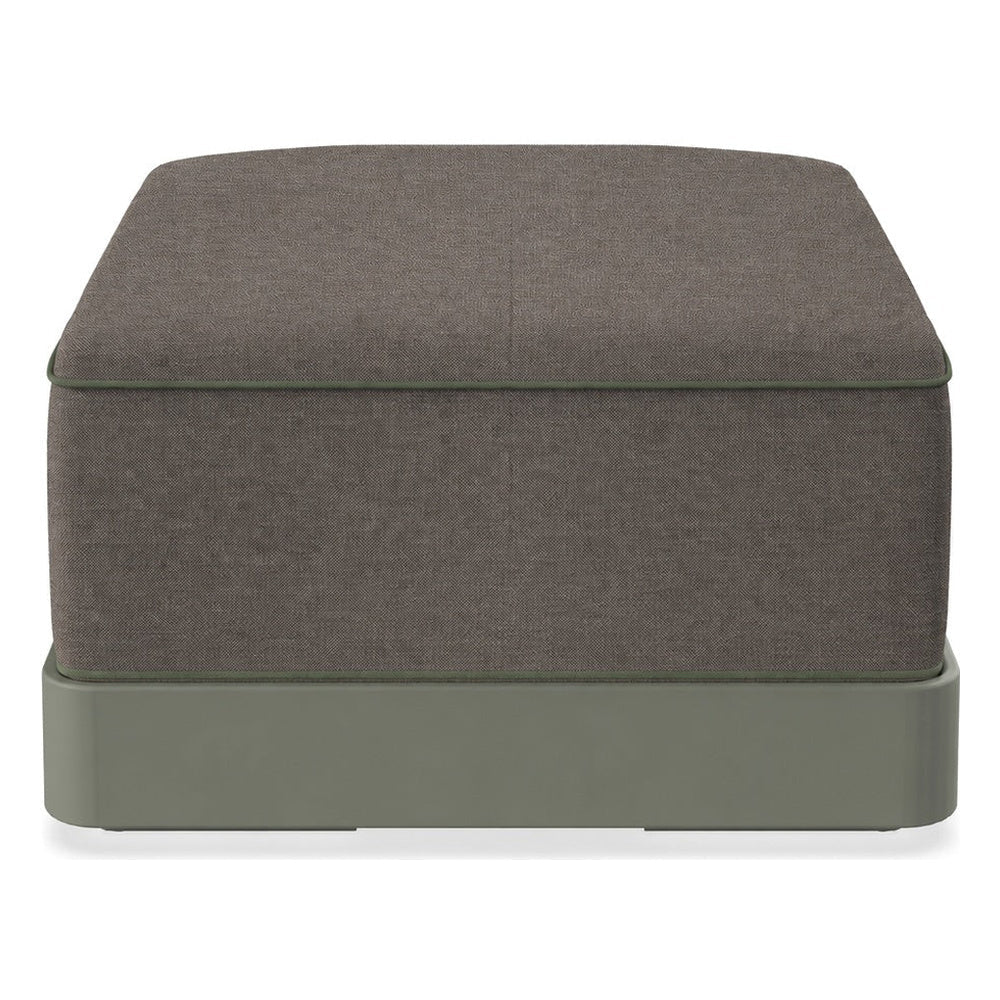 Ottoman Comercial para Terraza con Cojín Tapizado - RESOL BRISA OTTOMAN - Varios Colores - Base MDPE - 06806 - Resol - NOGAL BEAT - Taburete