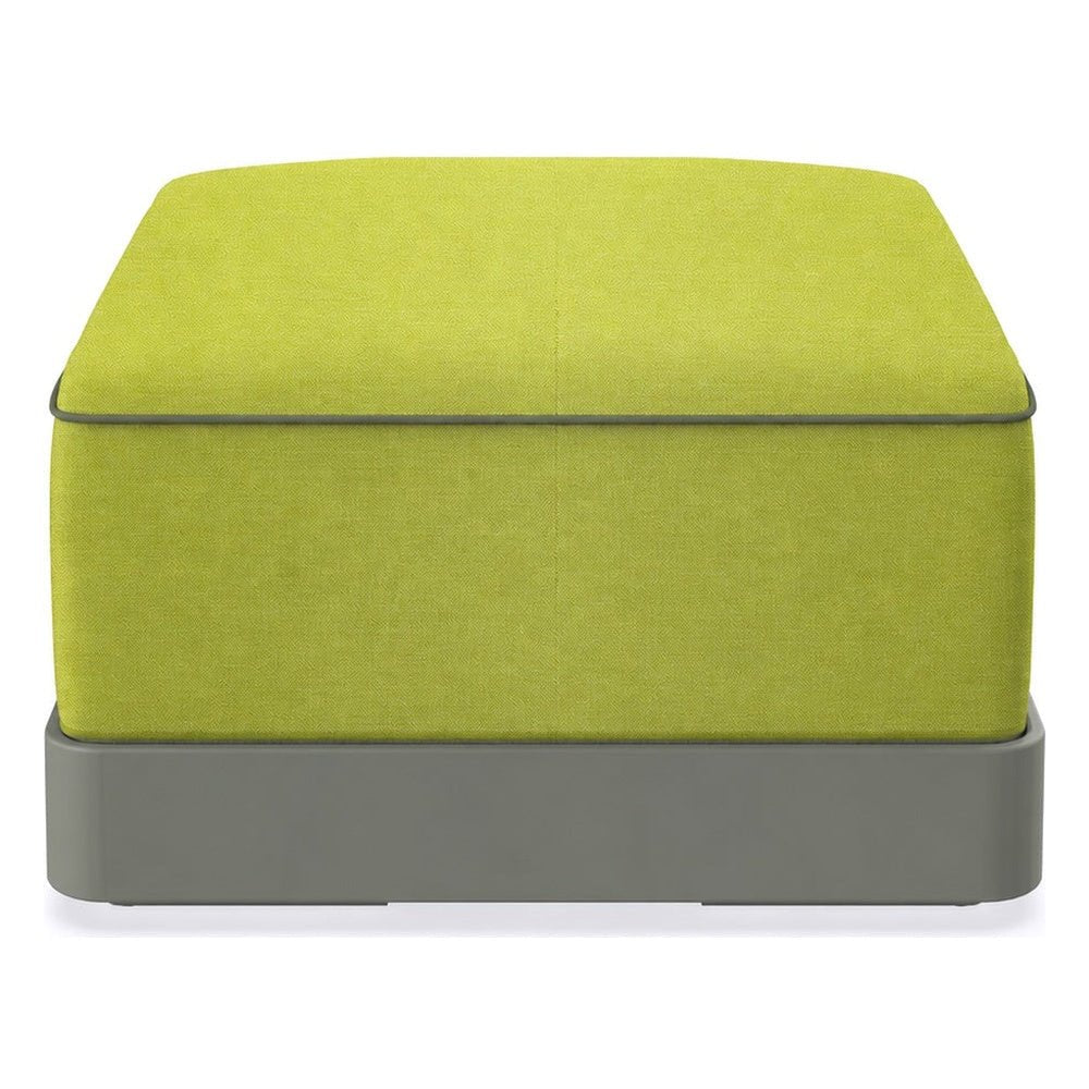 Ottoman Comercial para Terraza con Cojín Tapizado - RESOL BRISA OTTOMAN - Varios Colores - Base MDPE - 06808 - Resol - NOGAL BEAT - Taburete