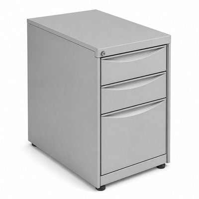 Pedestal Metálico para Oficina - GEBESA ELITE - 3 Gavetas - GEA311 - GEBESA - NOGAL BEAT - Archivero