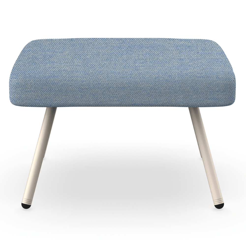 Pouf Resol Anou de 4 patas metálicas con cojín Bliss acrílico para exterior