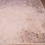 Tapete decorativo colección Terra T9035 rectangular de poliéster y polipropileno pelo corto en crema y oro