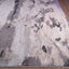 Tapete decorativo colección Jasmine U5009 rectangular de poliéster pelo corto en tonos gris y negro