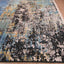 Tapete decorativo colección Civita T2267 rectangular en tonos turquesa, gris y oro